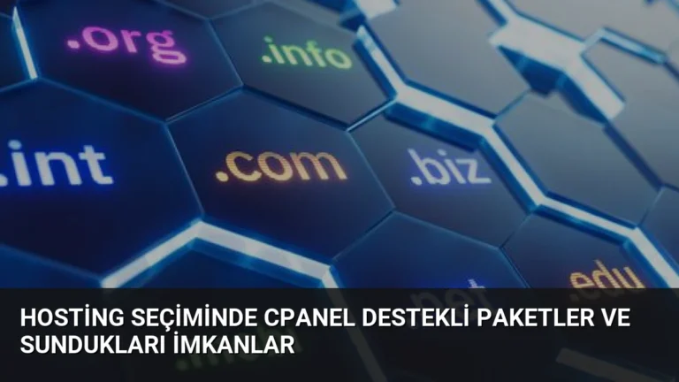 Hosting Seçiminde cPanel Destekli Paketler ve Sundukları İmkanlar