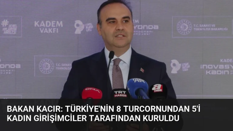 Bakan Kacır: Türkiye’nin 8 Turcornundan 5’i Kadın Girişimciler Tarafından Kuruldu